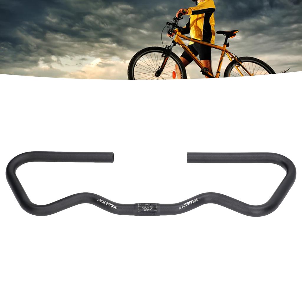Butterfly Handlebar 25.4mm Aluminum Alloy Bike Rest Bar with Sponge for Mountain Bike Road Bike Cycling