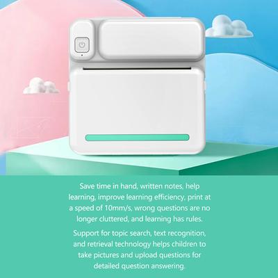 Tragbarer Mini-Drucker für Studenten, Studiendrucker, Etiketten, praktischer Thermodrucker für Mobiltelefone