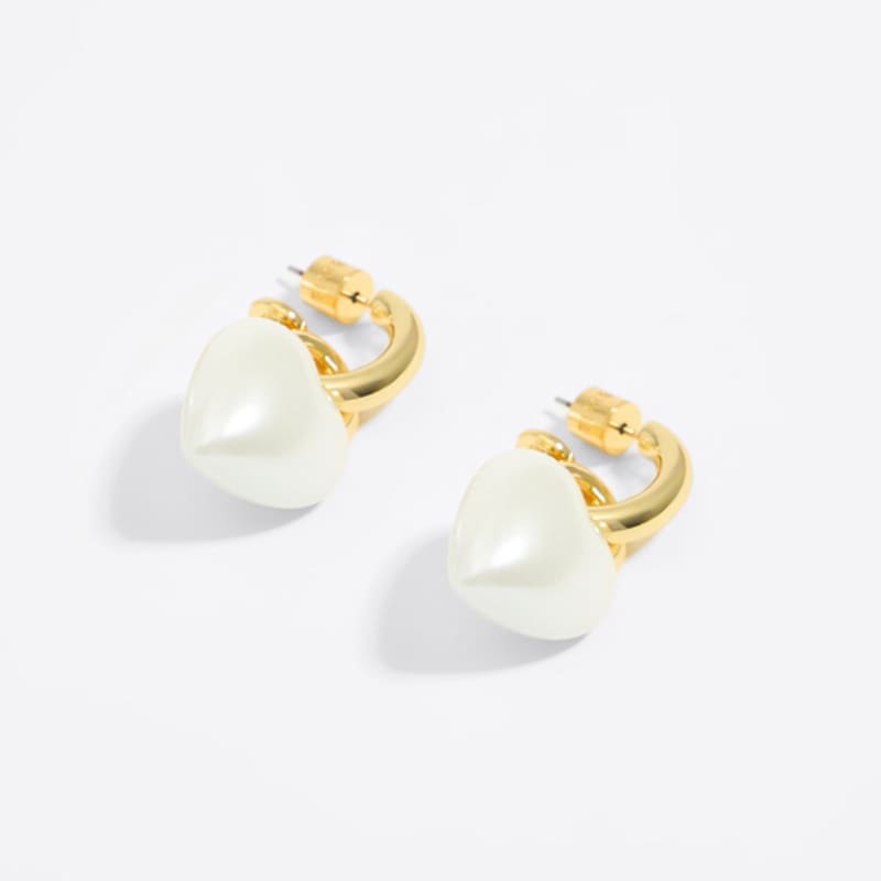 BIMBA Y LOLA Pearl Heart Earrings B246AIW015GOF