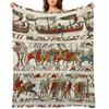 TAPESTRY Z BAYEUX ,BITVA U HASTINGS ,NORMANŠTÍ RYTÍŘI A VIKINGSKÉ LODĚ Velká kostkovaná deka