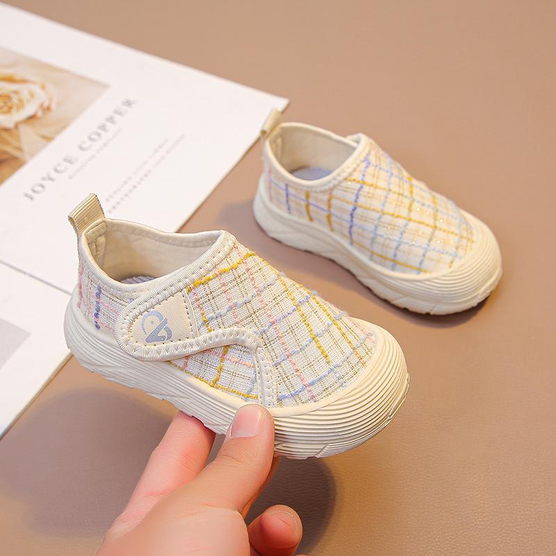 Wide-Fit Canvas Shoes for Kids, Breathable Spring/Summer, Soft Sole, Boys and Girls' Indoor Shoes