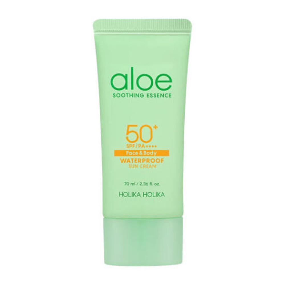 HOLIKA HOLIKA Aloe Waterproof Sun Cream SPF50+ PA++++ Moisturizing Sunscreen 70ml