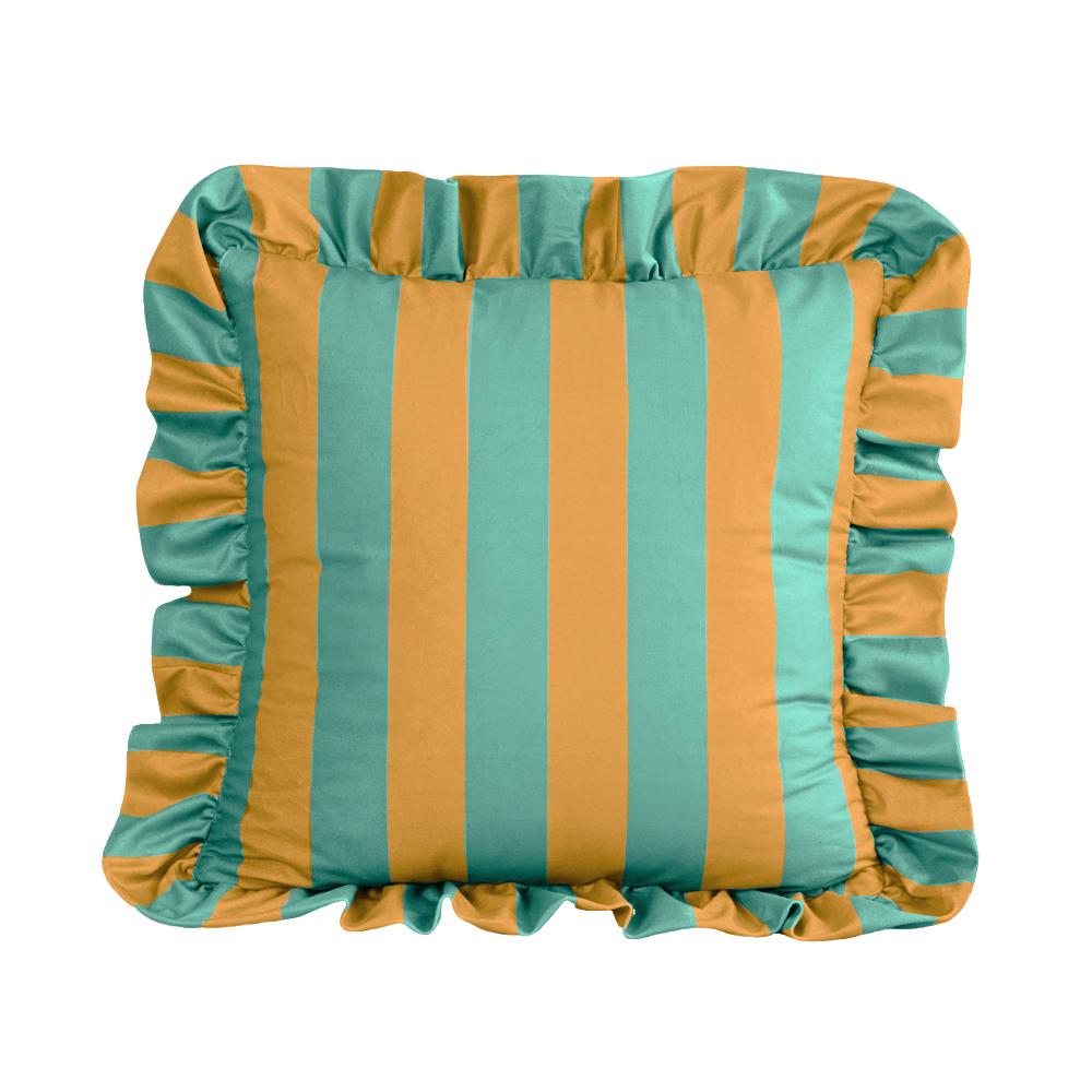 COMPRAORA 1PZ Federa per Cuscino in Velluto con Pizzo a Strisce 18X18 Pollici Federe Morbide Accoglienti per Divano Camera da Letto Soggiorno Decorazione per la Casa