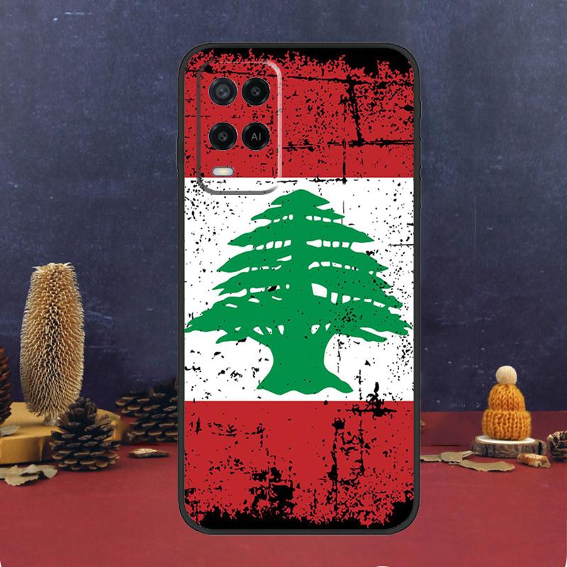 Lebanon Flag Map Case For Oppo A80 A60 A40 A78 A98 A58 A38 A18 A54 A74 A94 A96 A76 A16 A15 A17 A57 A5 A6 Pro