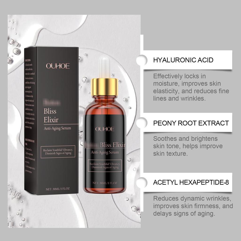 OUHOE Hydrating Facial Serum: Moisturize, Smooth Skin Texture, and Nourish Gently.