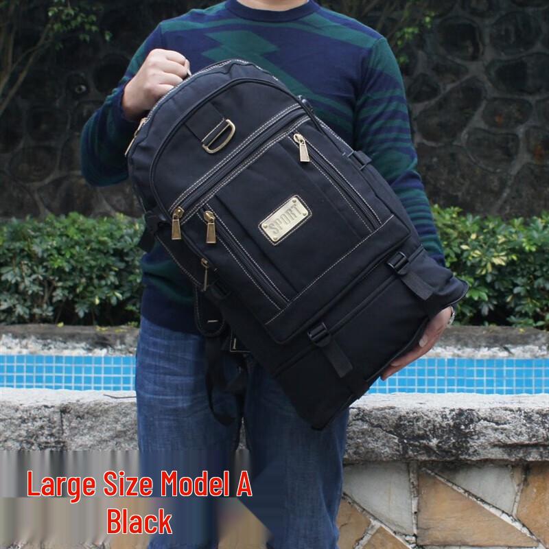 Kurenqi Outdoor Canvas Travel Backpack