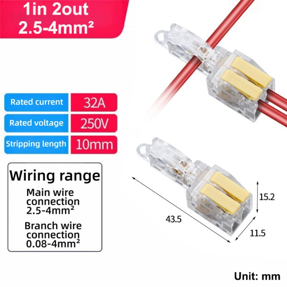 New Mini Quick Terminal Block T type Universal Fast Connector Wiring Connector Electrical