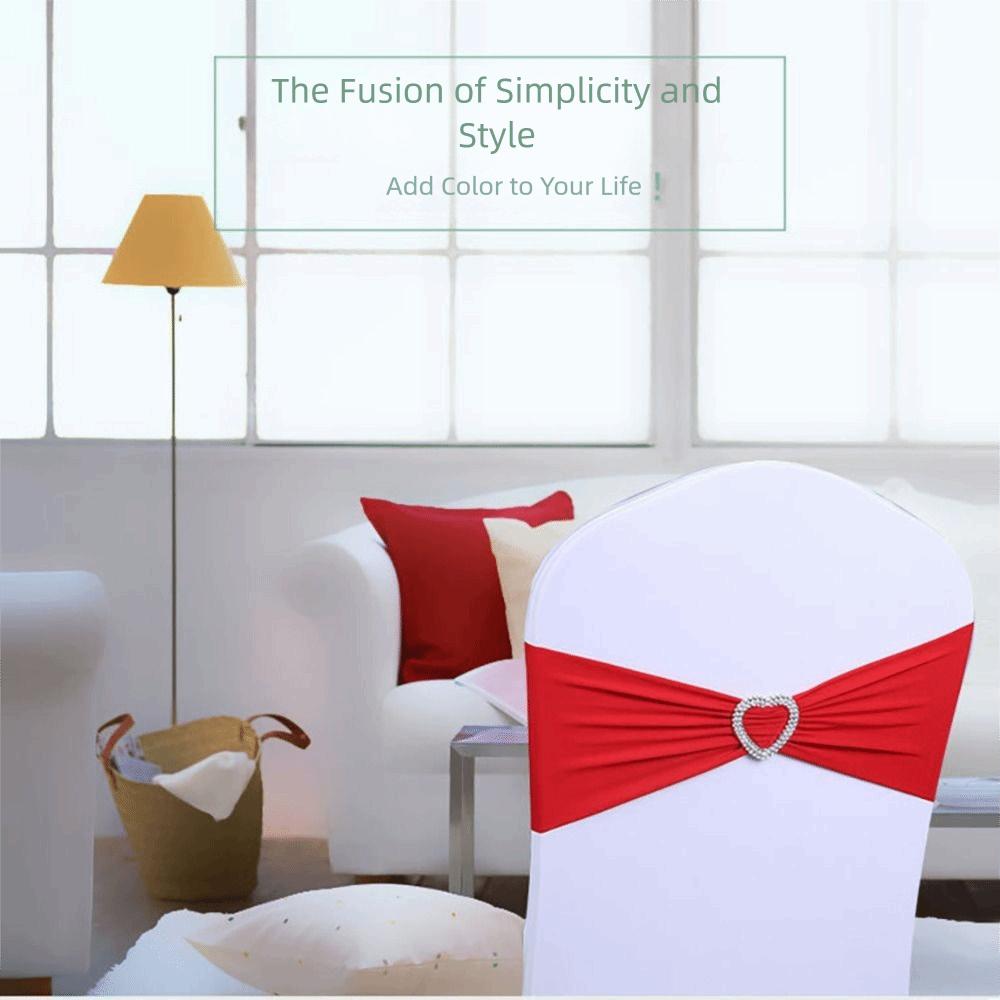 10PCS Washable Chair Ties Premium Quality Chair Decoration Elegant Chair Sashes  Holiday Celebration