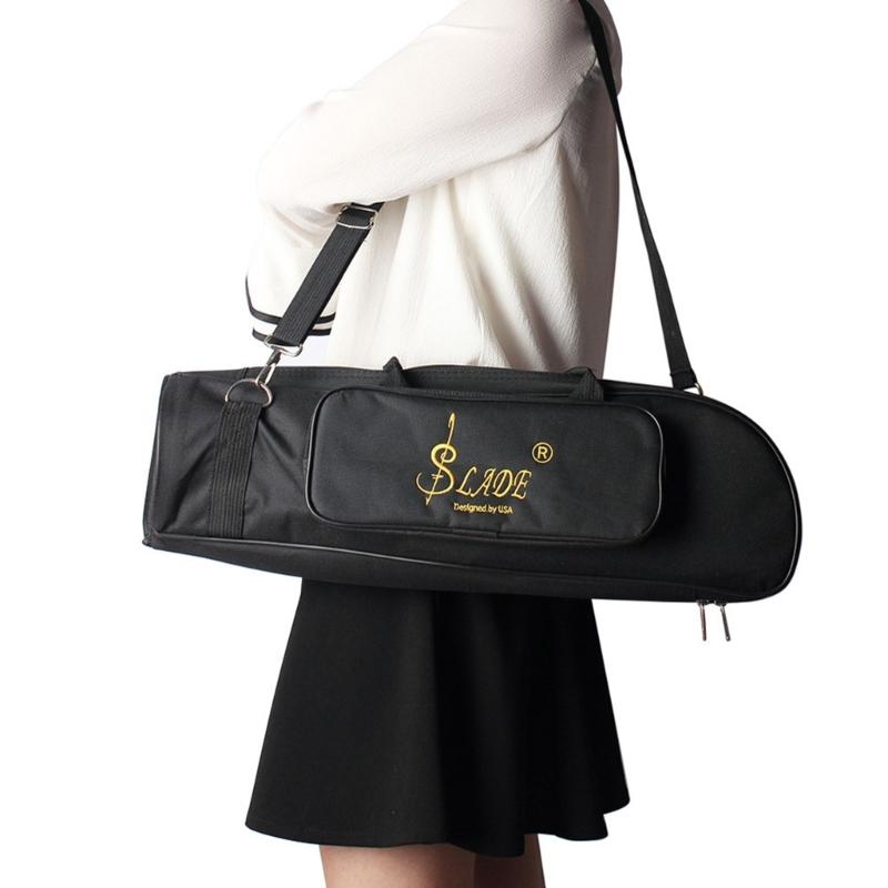 Double Zippers Design Storage Case Trumpet Carrying Case Waterproof Trumpet Bag Lightweight Trumpet Case Trumpet Gig Bag
