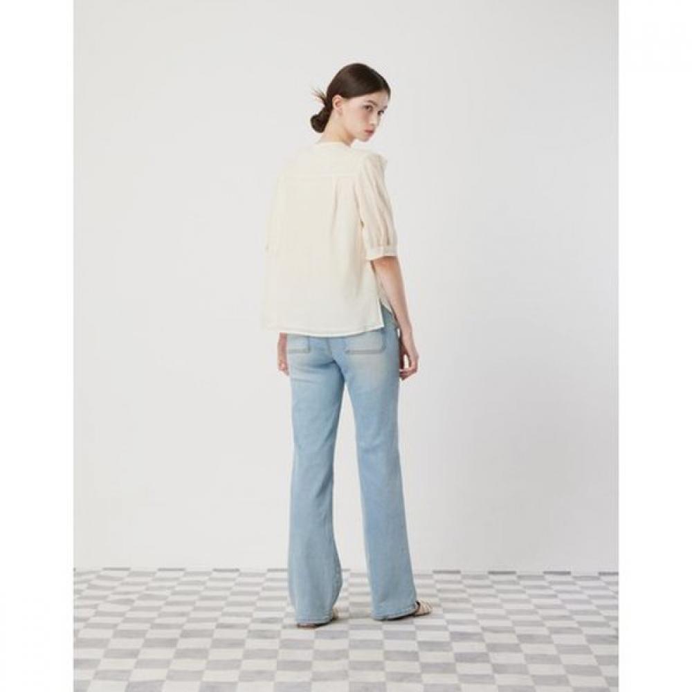 Cc Collect. Sheer Frill Shirt Blouse C262msc133