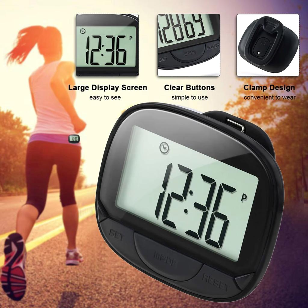 Professional Activity Trackers Large Screen Pedometer Podometro Step Counter For Outdoor Sports Walking