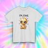 I'm Fine T-Shirt | Cute Crying Voodoo Doll Graphic Tee | S-5XL
