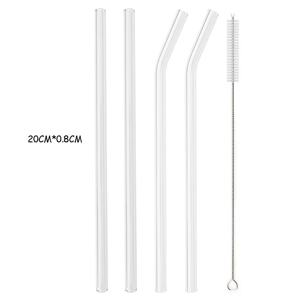 

Набор цветных стеклянных трубочек из боросиликатного стекла Экологичные многоразовые питьевые трубочки для смузи коктейлей барные аксессуары трубочки