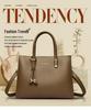 2025 Autumn/Winter Large Capacity Retro Women's Briefcase and Crossbody Tote Bag