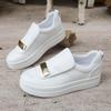Fashion 2025 Autumn New Thick Soled Fashion Shallow Mouth Casual Single Shoes for Women's Comfortable  Versatile Slip on Chunky Sneakers
