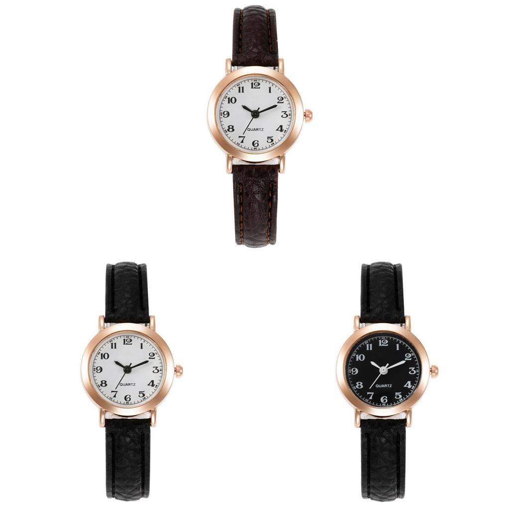 Vintage Korean Style Womens Quartz Watch With Leather Strap For Casual Fashion