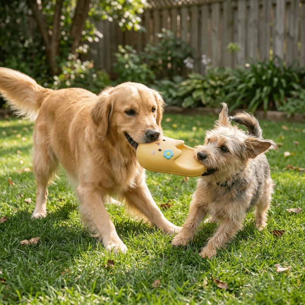 Cartoon Pet Molar Toy Bite-resistant Latex Squeaky Dog Toy Pet Interactive Toys Puppy Teething
