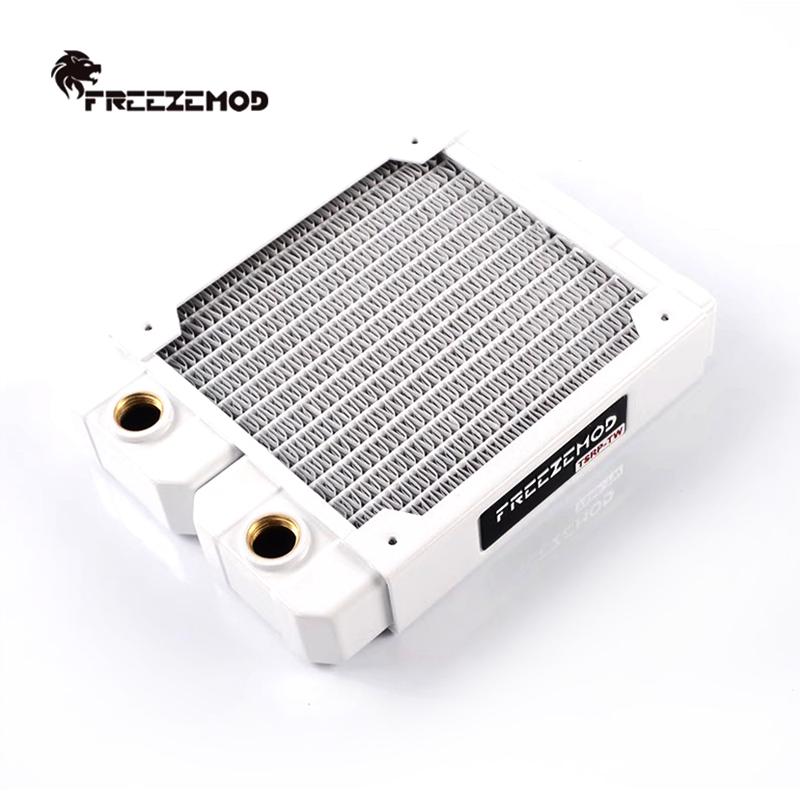 FREEZEMOD G1/4'' 29mm Thick Copper Radiator 120/240/360/480mm PC Water Cooling Rad. Row Heat Sink Cooler for 120mm Fan