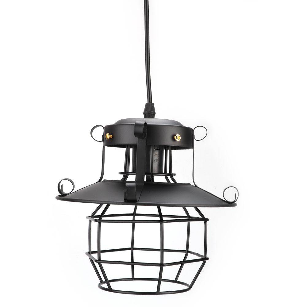 Vintage Industrial Iron Art Cage E27 LED Chandelier Ceiling Light Pendant Lamp for Bar Coffee Shop Decoration 100-240V