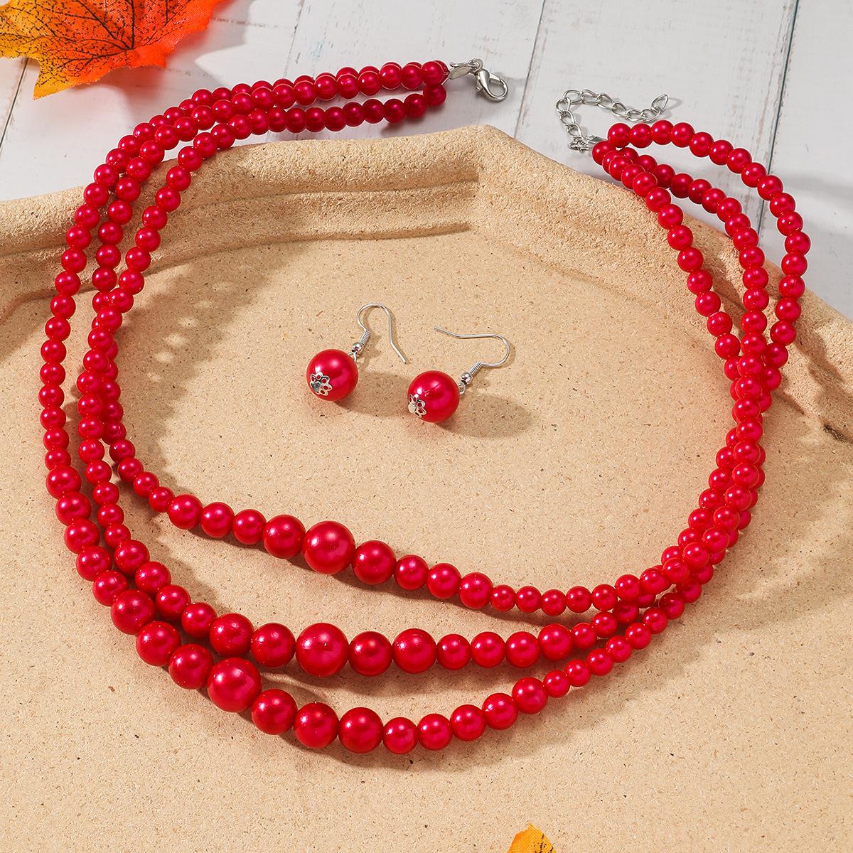 Новая модная личность нишевый дизайн чувство натуральный камень бисерное ожерелье женское ожерелье ювелирные изделия