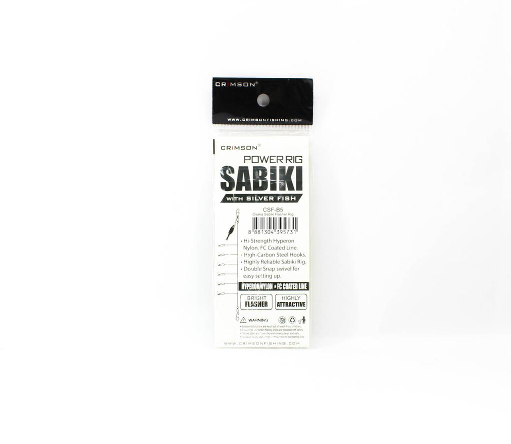 Crimson CSF-B5 Power Rig Sabiki Silverfish Flasher Size 5 (5731)