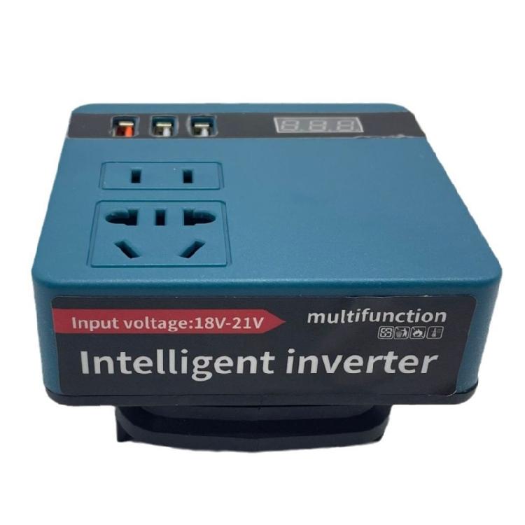 120W Lithium Battery Inverters Multifunction Lithium Tools Battery Inverters 18V-21V To 220V Intelligent Function