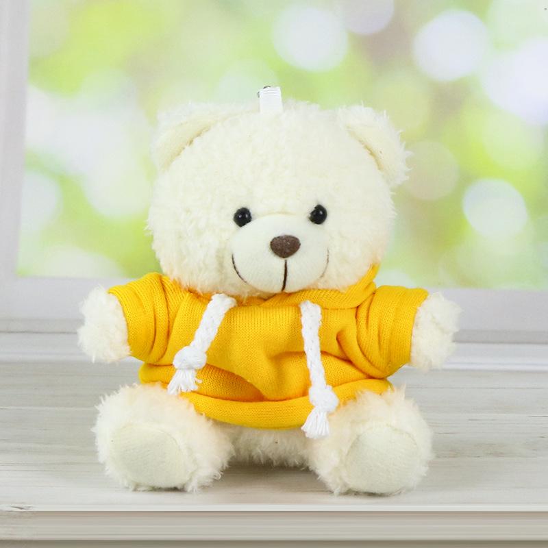 Charming Teddy Bear Keychain Plush Doll - Dressed Up Couple Backpack Ornament Gift