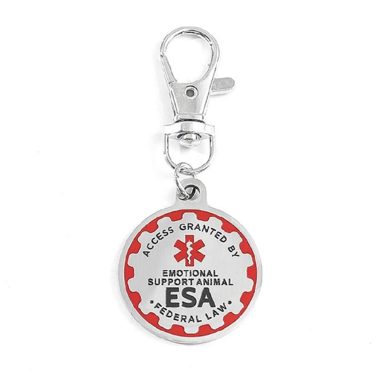

Service Dog Identification Keychain For Emotion Support And Therapy Dogs Craft from Sturdy Surgical Stainless Steel 1