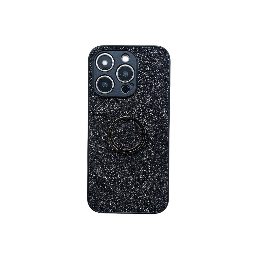 Applicable To Iphone15promax Glitter Mobile Phone Case Apple 14plus Ring Buckle Bracket All-inclusive Protective Case