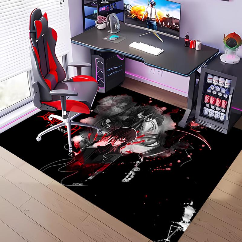 Anime Code Geass -Themed Entrance Mat,Non-Slip Mat Area Rug,Room Decor,Outdoor Decor,Kitchen Rug,Doormat - Machine Washable,Easy to Clean