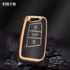 Tpu Car Remote Key Cover Case Shell Fob For Vw Volkseagen Passat B8 Magotan Golf For Skoda Superb A7 Kodiaq Seat Car Accessories