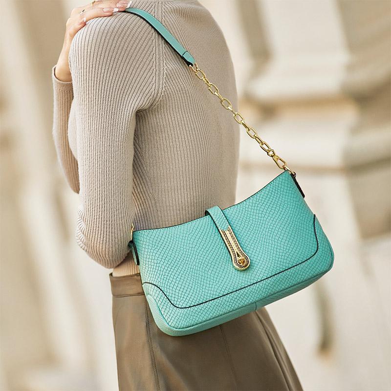 

High-quality real shoulder cowhide bags top ladies cowhide style crossbody