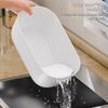 1 Pcs Double Layer Drain Basket Snacks Dried Fruit Box Thickened Household Fruit Plate Kitchen Drain Tray