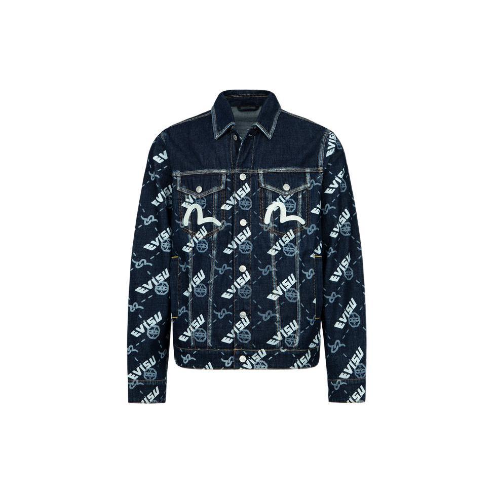 Evisu Denim Jacket Men's Denim Blue 2ESHTM3DJ719XXCT