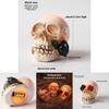 Halloween Skelettkopf LED Deko mit Harzmaterial für Spukhaus- und Partyumgebungen