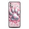Phone Case For Oneplus 13R 13 12 10T 11 R10 Nord N100 N200 N10 9 9R CE 2 3 Z Pro Lite 5G Soft TPU Cover Og Paw Print Aesthetics