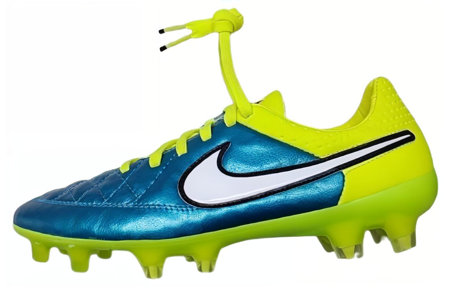 

Nike FG Firm Ground Slip Resistant Abrasion Resistant Soccer Shoes Unisex Blue 744951-401 36