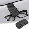 Car Glasses Car Sunglasses Leather and Carbon Fiber Sunglasses Magnetic Matte Black T-carbon Clip, Holder, Clip, Storage,