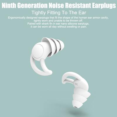 Sound Insulation Ear Protector 1 Pair Sleep Professional Swimming Noise Reduction Earplugs Waterproof Soft Silicone Ear Plugs