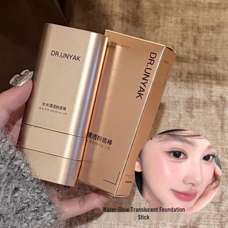 DR.UNYAK Water Glow Koreanischer Cremiger Haut-Foundation-Stick - Klar, Haftend, Nicht Krümelnd.