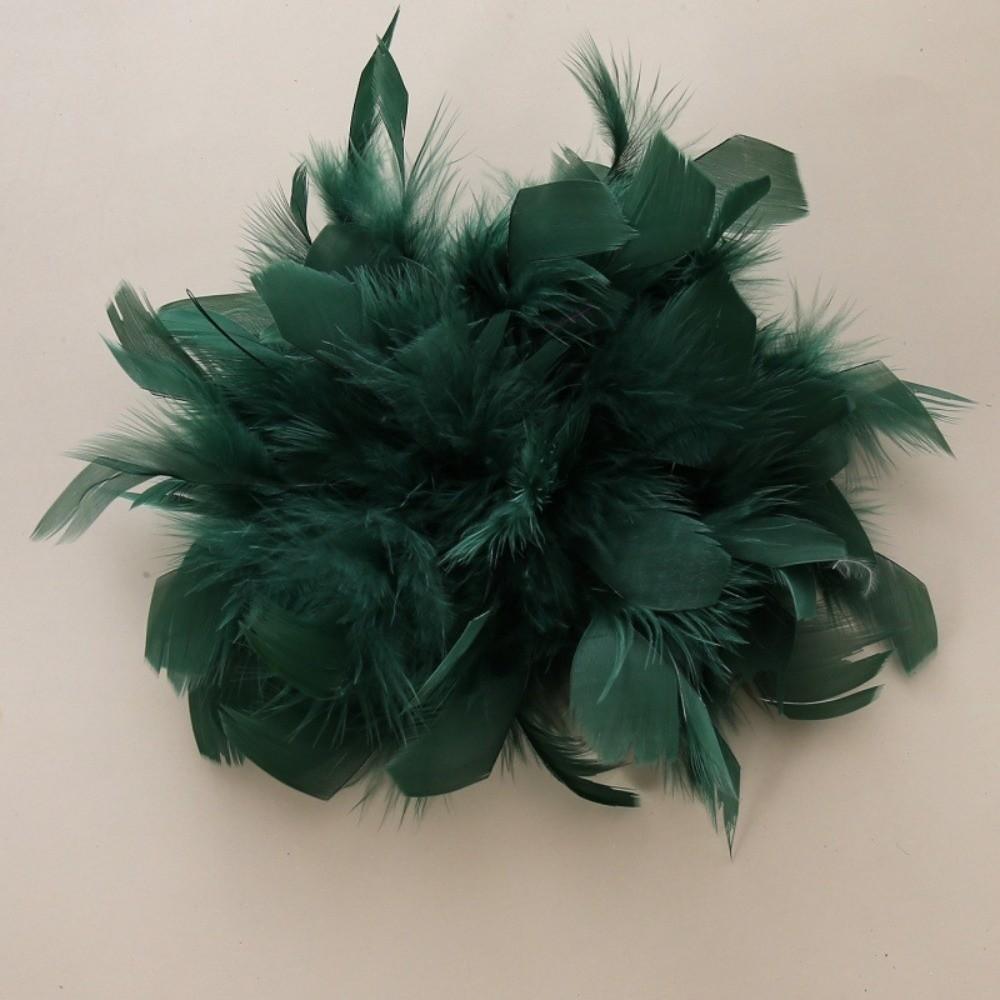 Faux Feather Fabric Corsage Large Lapel Pin Chic 16cm Flower Brooch Mother's Day