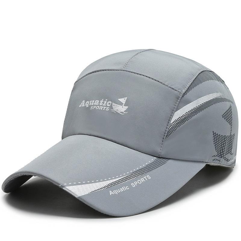 

Outdoor Quick-drying and Breathable Fishing Hat Summer Peaked Cap for Men and Women Outdoor Sports Sun Protection Baseball Cap серый