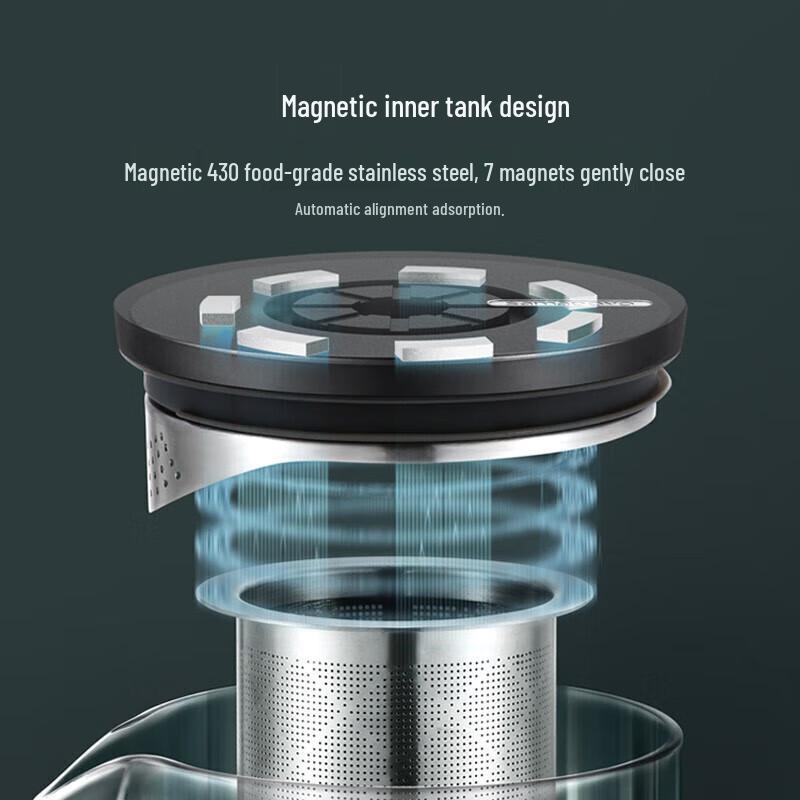 Shangming Heat-Resistant Glass Teapot with Stainless Steel Filter