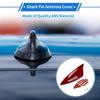 Shark Fin Antenna Signal Roof Aerial for Car with Adhesive Base Dark Red