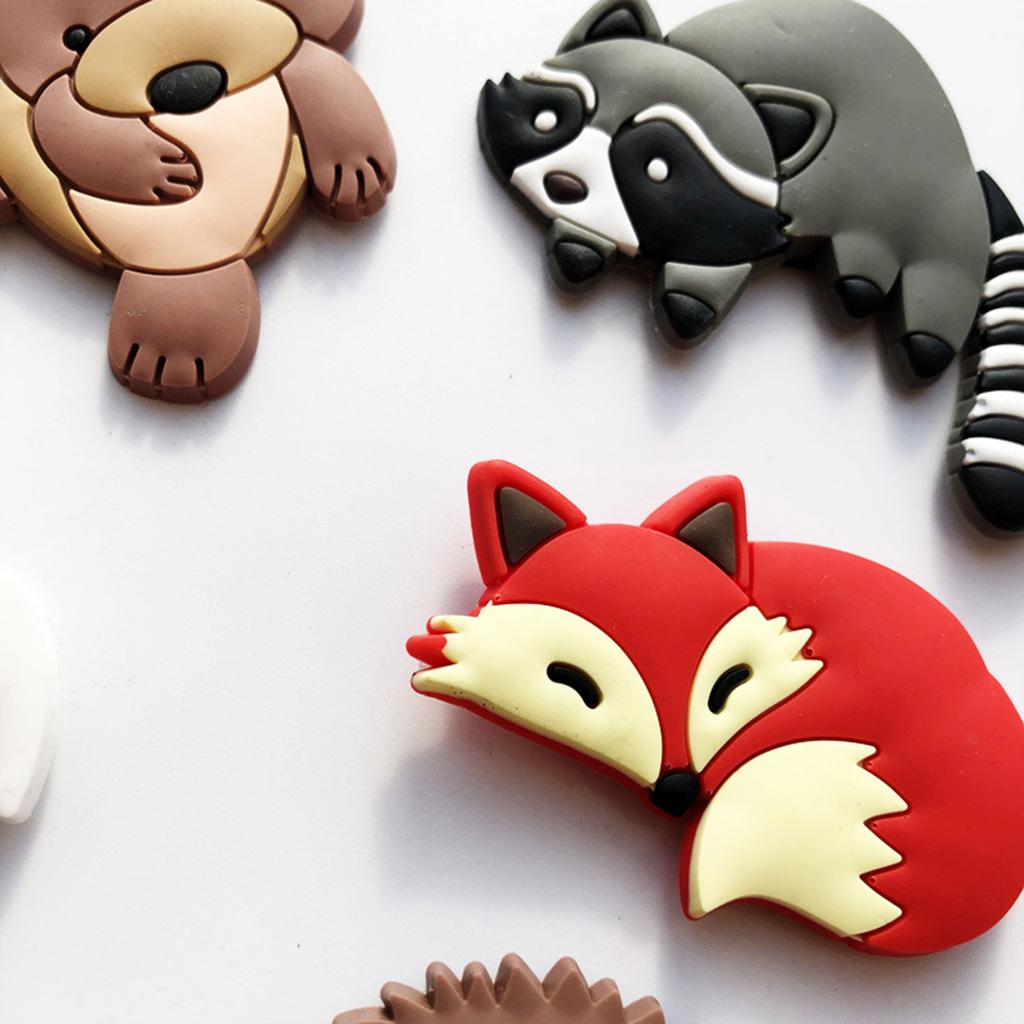 10 Piece Set of Cartoon Animal Fridge Magnets Practical Refrigerator Stickers Cartoon Animal Fridge Magnets for Home Use