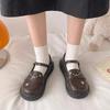 JK uniform flat soft girl versatile student niche Mary Jane single shoes cute kitten Japanese small leather shoes 2025