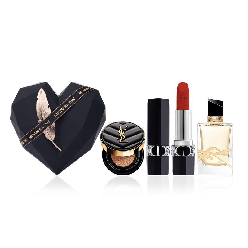 

DIOR Perfume Velvet 999 Formal + Eau de Libre 7.5ml + Leather Air Cushion 20 5g синий