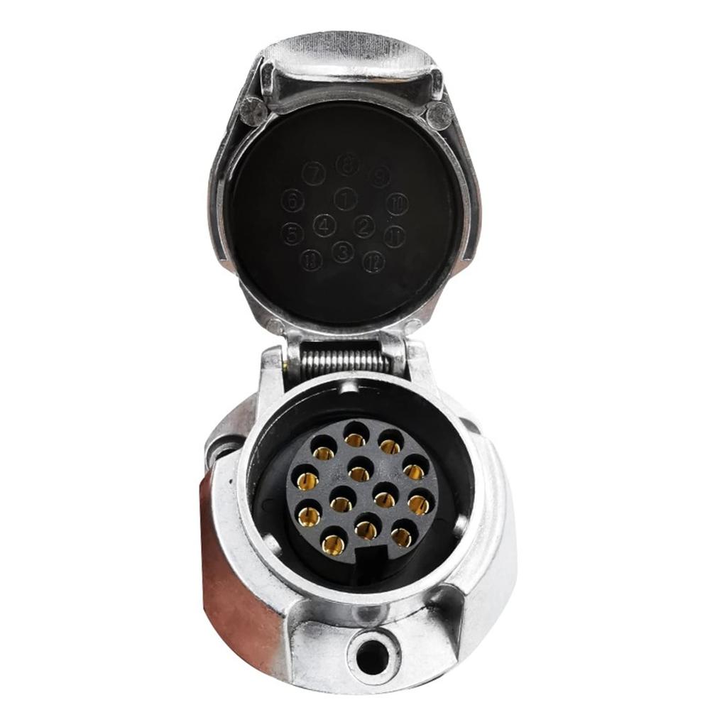 13 Pin Female Socket Trailer Connector Trailer Socket EU Standard Trailer Caravan