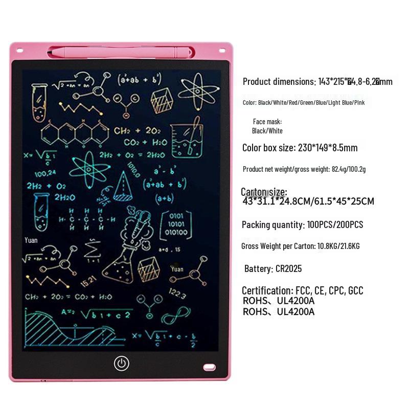 LCD Kids' Erasable Doodle & Drawing Board
