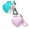 2-in-1 Dog Water Bottle, Portable Pet Water Bottle with Bowl, 10oz Stainless Steel Heart Dog Water Ball, Dog Water Dispenser for Small Dogs Puppies